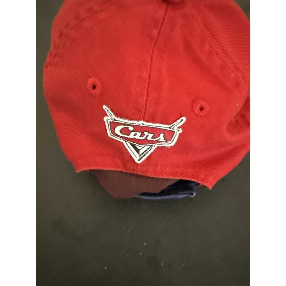 Disney Pixar Cars Boys‎ Hat Lightning McQueen Blue Gray Red Adjustable Cap XS